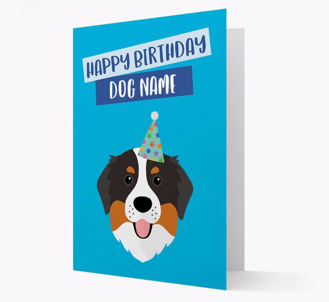 Personalized 'Happy Birthday {dogsName}' Card with {breedCommonName} Icon